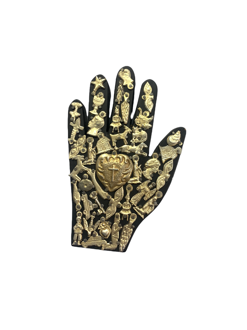 BUI* Healing Hand with Milagros - Black - Decor Objects - Feliz Modern