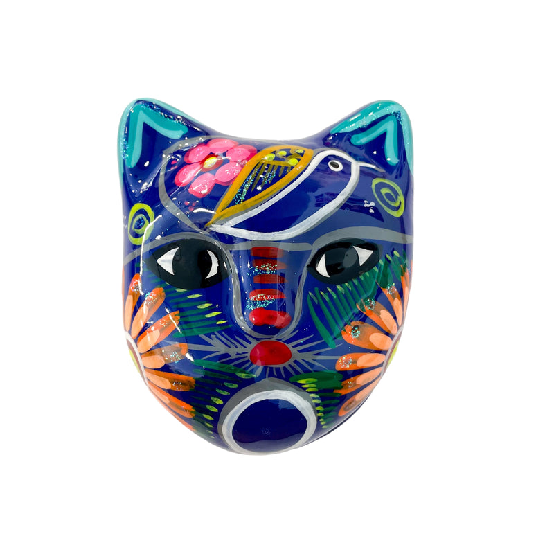 AAES Painted Cat Trinket Box - Navy - Halloween - Feliz Modern