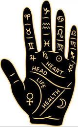 TFND Palm Reading Hand Sticker -  - Stickers - Feliz Modern