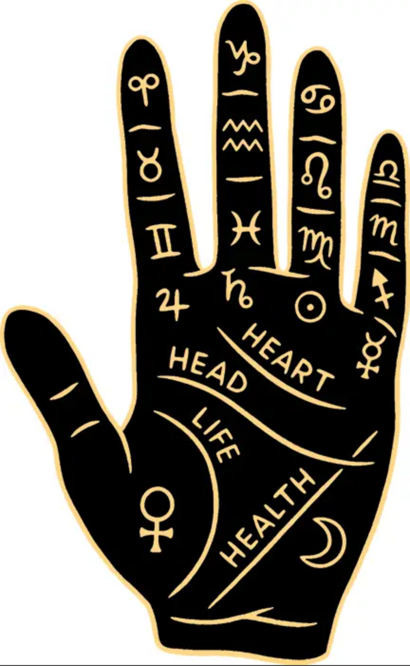 TFND Palm Reading Hand Sticker -  - Stickers - Feliz Modern