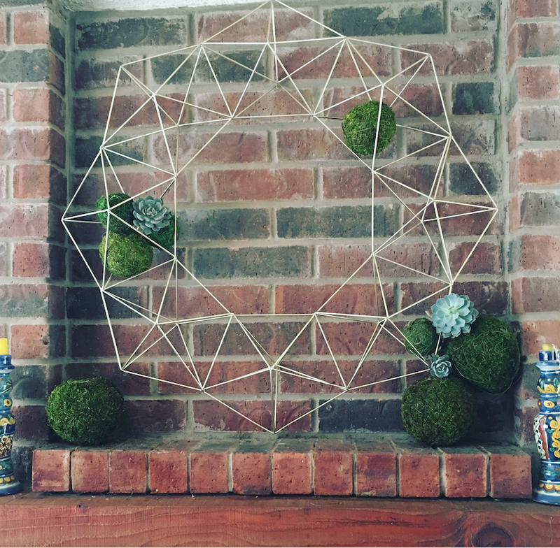 ACD* Wire Geo Wreath  (curbside only, no shipping) -  - Decor Objects - Feliz Modern