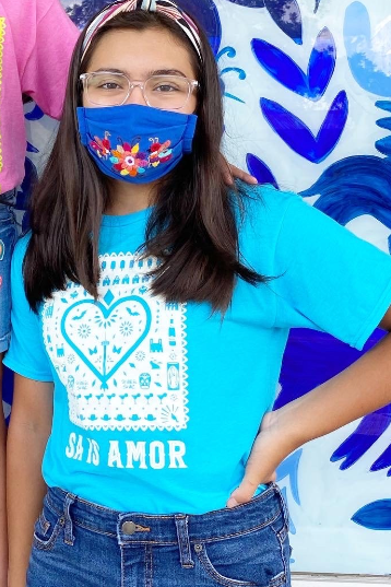 MMF* SA is Amor Kid Shirts -Blue and White -  - Clothing - Feliz Modern