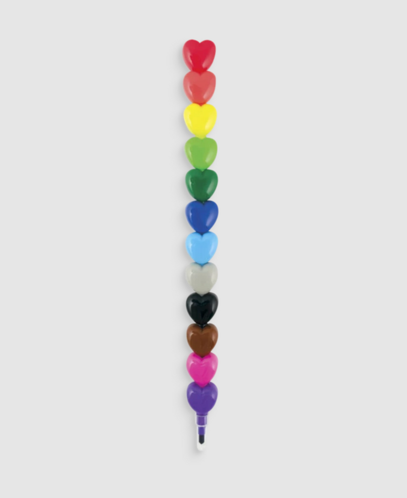 OLY Heart to Heart Stacking Crayons - - Office & Stationery - Feliz Modern