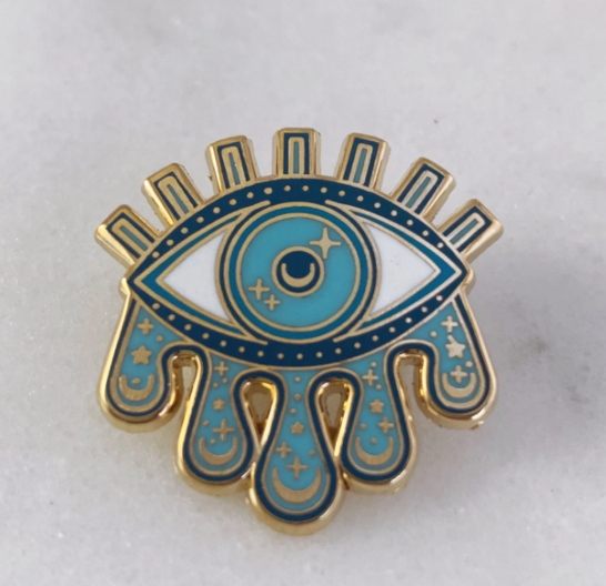 WFLW Cosmic Evil Eye Pin -  - Pins & Patches - Feliz Modern