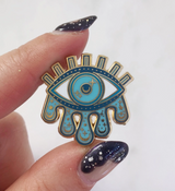 WFLW Cosmic Evil Eye Pin -  - Pins & Patches - Feliz Modern