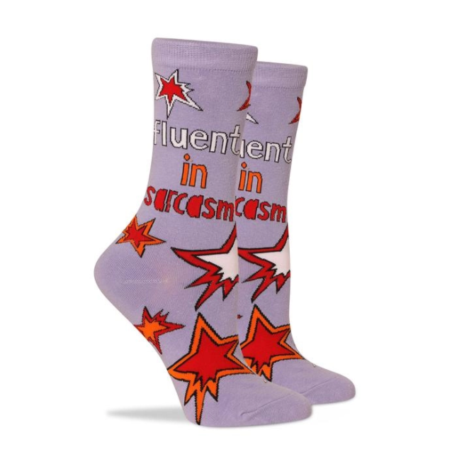PTCH Fluent in Sarcasm Womens Socks -  - Socks - Feliz Modern