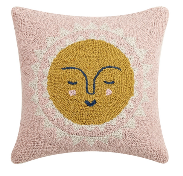 PEKH* Pink Sun Pillow -  - Pillows & Throws - Feliz Modern