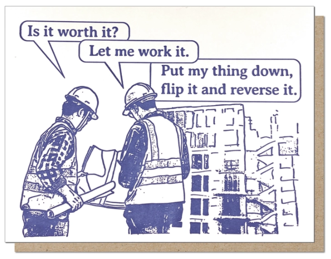 GPLG* Construction Worth It Card -  - Cards - Feliz Modern