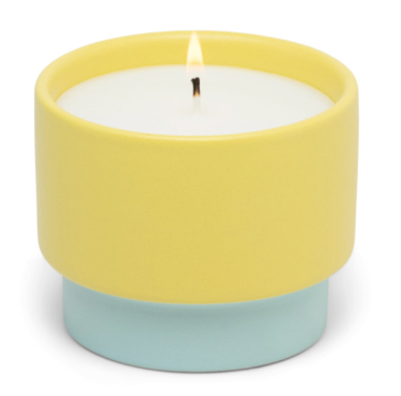 PDW* Color Block 6oz Yellow/Mint Ceramic Candle (in-store or curbside only due to wax melting in shipment) -  - Candles - Feliz Modern