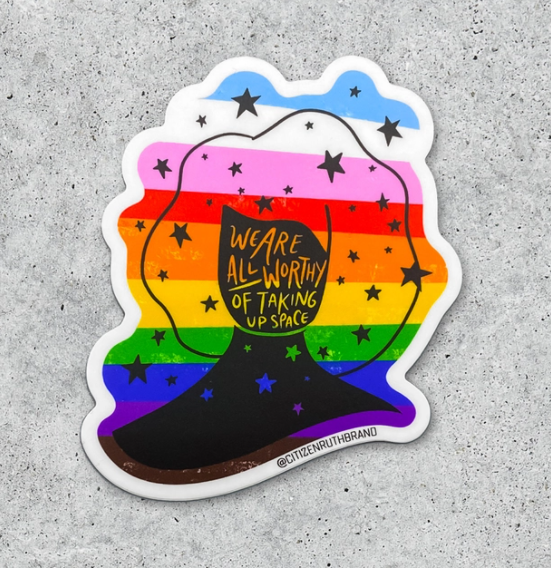 CTR We Are All Worthy Sticker -  - Stickers - Feliz Modern