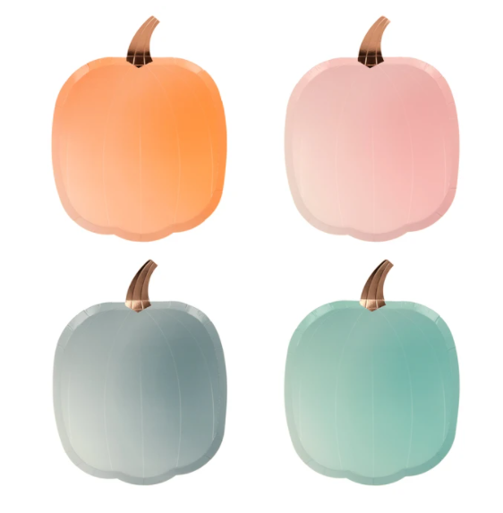MM* Ombre Halloween Pumpkin Plates -  - Halloween - Feliz Modern