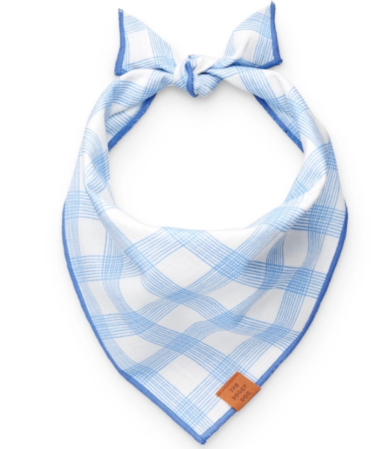TFD* Periwinkle Plaid Dog Bandana -  - Pets - Feliz Modern