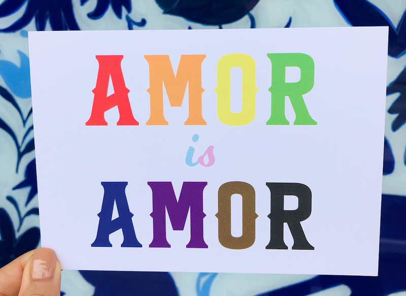 MMF* Amor is Amor Postcard -  - Cards - Feliz Modern