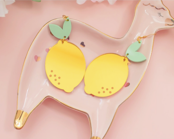 MDV Lemon Acrylic Earrings -  - Earrings - Feliz Modern