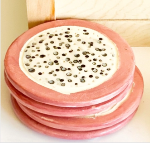 SMOC* Handmade Ceramic Fruit Coasters - Dragonfruit (Individual) - Coasters - Feliz Modern