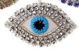 CFC Jeweled Eye Ornament - Silver - Christmas - Feliz Modern