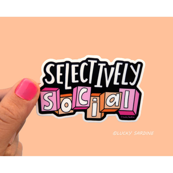 LUSA* Selectively Social Sticker -  - Stickers - Feliz Modern