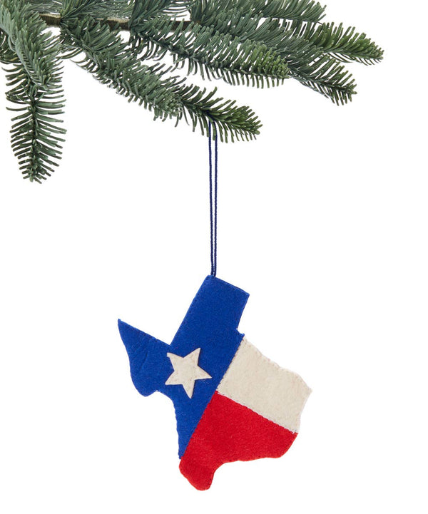 SROB Texas Flag Ornament -  - Christmas - Feliz Modern