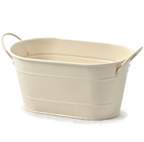 WILG* Oval Tin Basket - Cream - Gifting Supplies - Feliz Modern