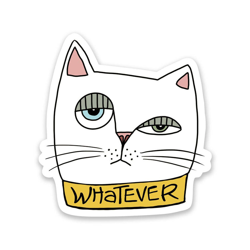 TMM Whatever Cat Sticker -  - Stickers - Feliz Modern