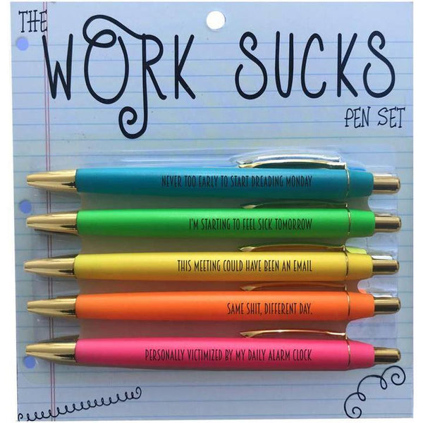 FCL Work Sucks Pen Set -  - Office & Stationery - Feliz Modern