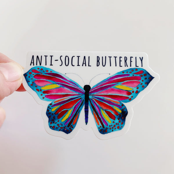 WPC Antisocial Butterfly Sticker -  - Stickers - Feliz Modern