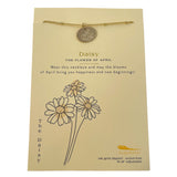 LFTH Floral Birthday Month Necklace - April - Daisy - Necklaces - Feliz Modern