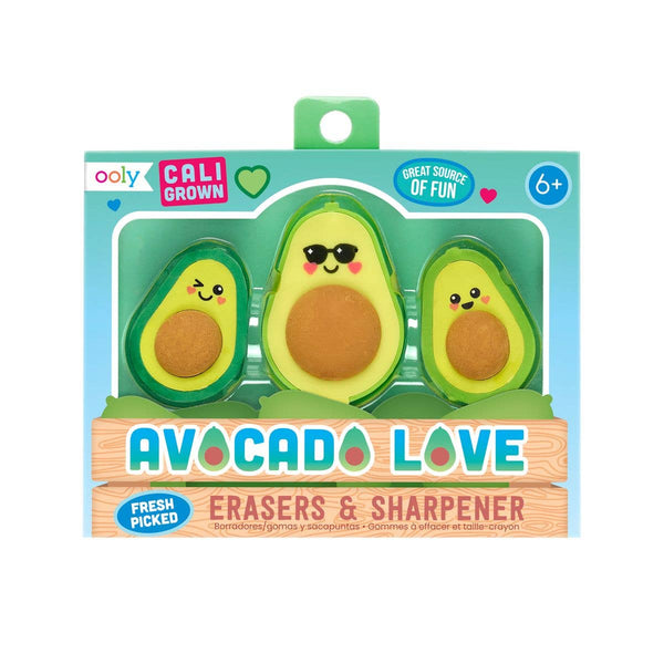 OLY Avocado Love Eraser & Sharpener - - Office & Stationery - Feliz Modern