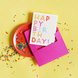 SLGST Birthday Block Letters Birthday Card -  - Cards - Feliz Modern