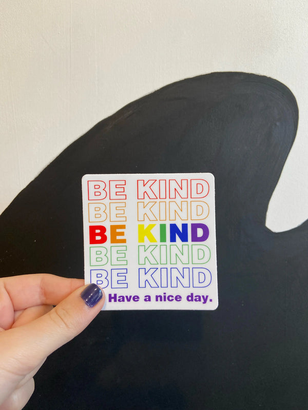 ALDD Be Kind Rainbow Sticker -  - Stickers - Feliz Modern