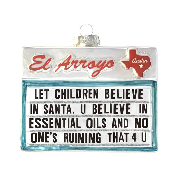 CPC* Believe In Santa Ornament -  - Christmas - Feliz Modern