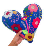 DAI Heart Pillow - Dark Blue - Pillows & Throws - Feliz Modern