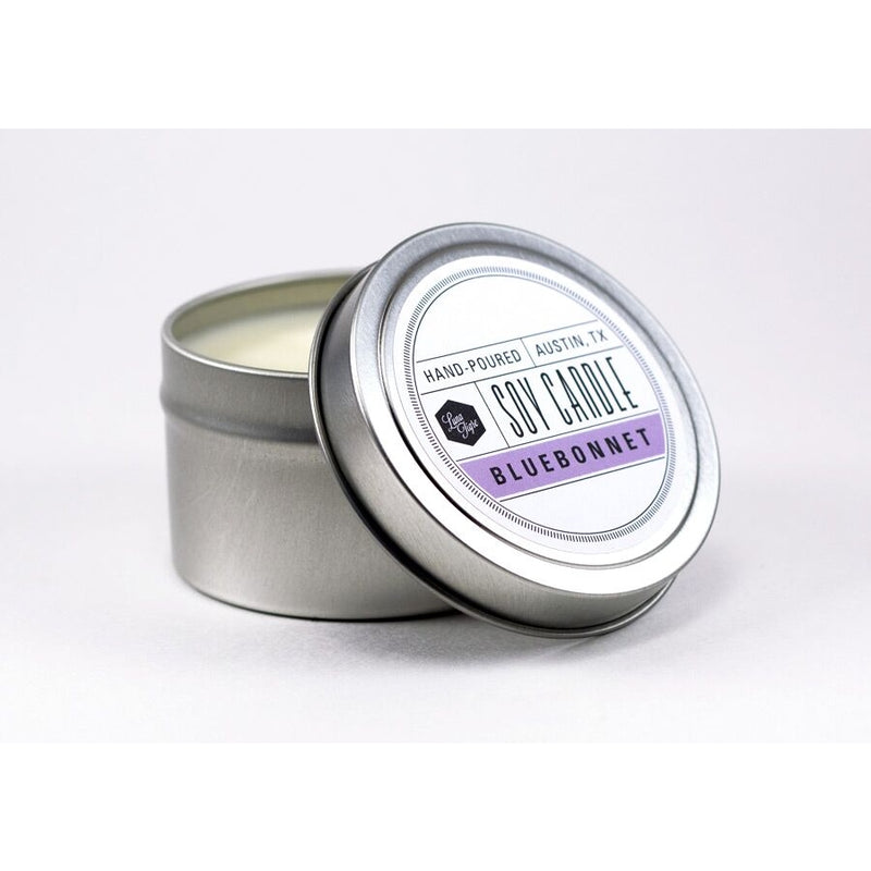 LTC Bluebonnet Tin Soy Candle - 4oz (in-store or curbside only due to wax melting in shipment) -  - Candles - Feliz Modern