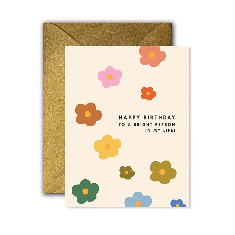 GPD Happy Bday Bright Person Card -  - Cards - Feliz Modern
