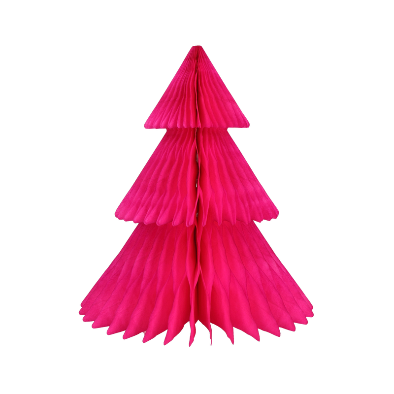 TCN* Bright Pink Paper Tree Decor -  - Christmas - Feliz Modern