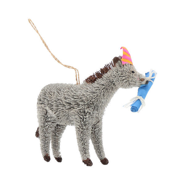 TCN* Bristle Donkey Decor -  - Christmas - Feliz Modern