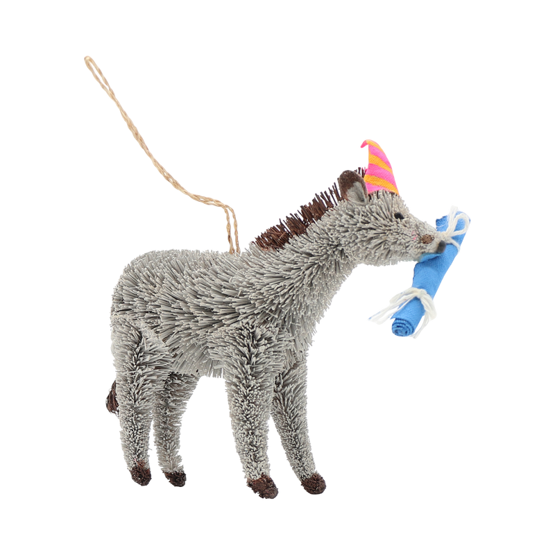TCN* Bristle Donkey Decor -  - Christmas - Feliz Modern