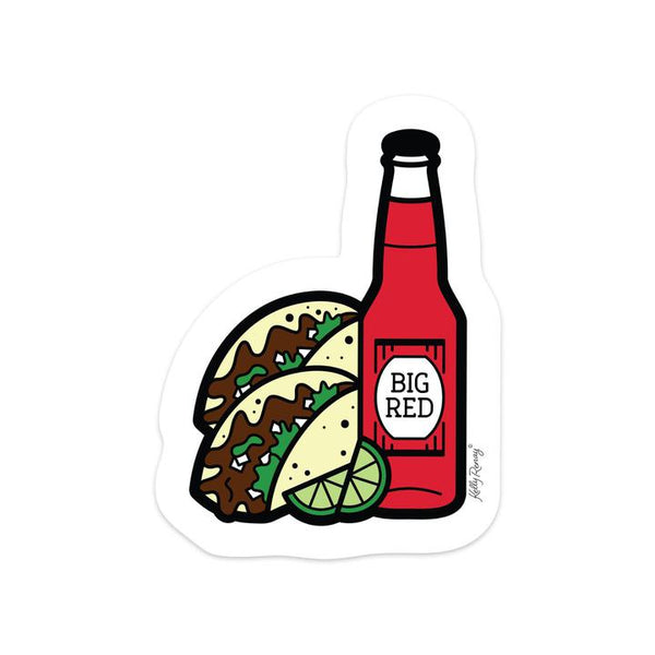 KRE* Barbacoa Taco and Big Red Sticker -  - Stickers - Feliz Modern