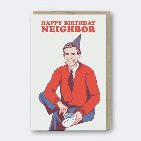PKSP* Happy Birthday Neighbor Card -  - Cards - Feliz Modern