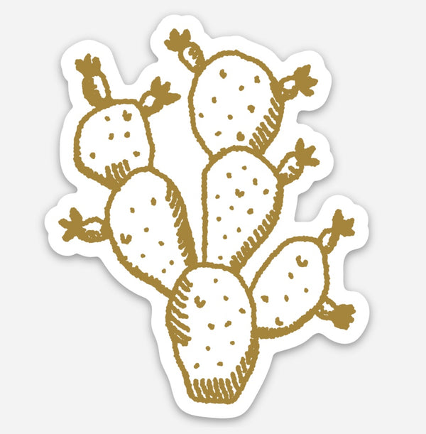 IAP* Gold Cactus Sticker -  - Stickers - Feliz Modern