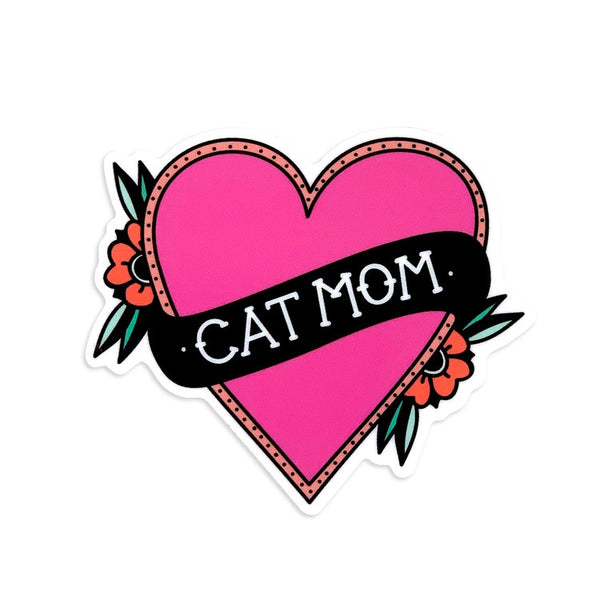 Cat Moon Phases Sticker, Cat Sticker, Moon Sticker, Cat Mom Sticker, Funny  Cat Mom Stickers, Cat Lover Sticker, Flower Stickers, Animal 