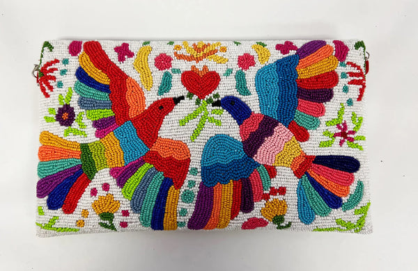 RKID Beaded Otomi-Inspired Clutch -  - Bags - Feliz Modern