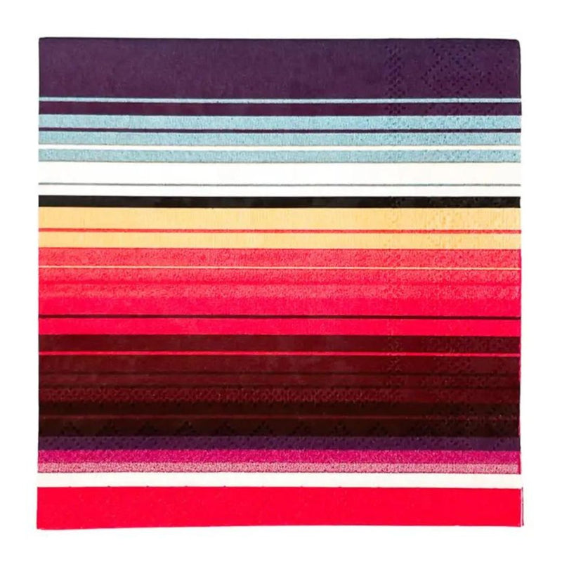 PYWS Red Serape Napkins - Cocktail Napkins - Party Supplies - Feliz Modern