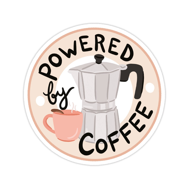BWS Powered By Coffee Sticker -  - Stickers - Feliz Modern