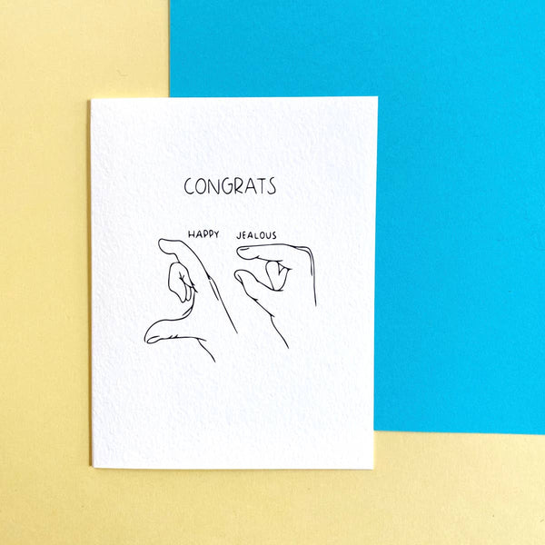 POPA* Jealous Congrats card -  - Cards - Feliz Modern