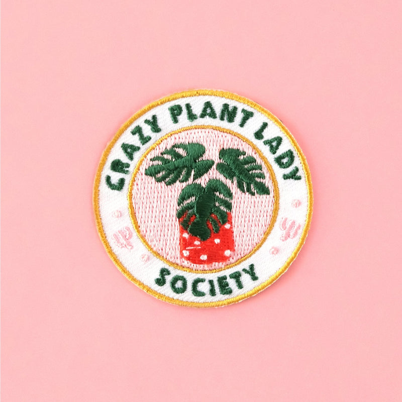 BLS* Crazy Plant Lady Society Iron-on Patch -  - Pins & Patches - Feliz Modern