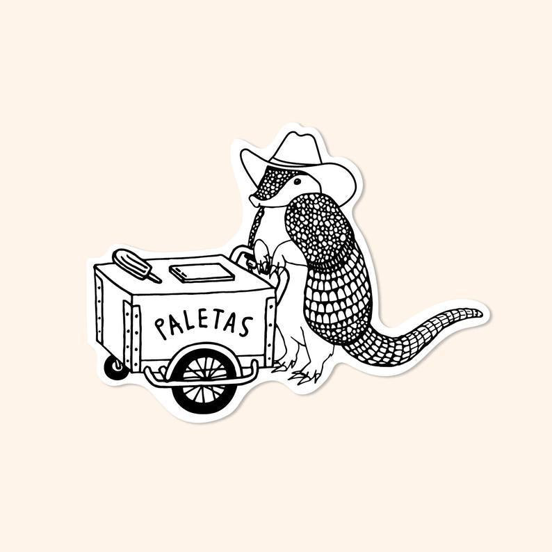 ELK Paletas Armadillo Sticker -  - Stickers - Feliz Modern