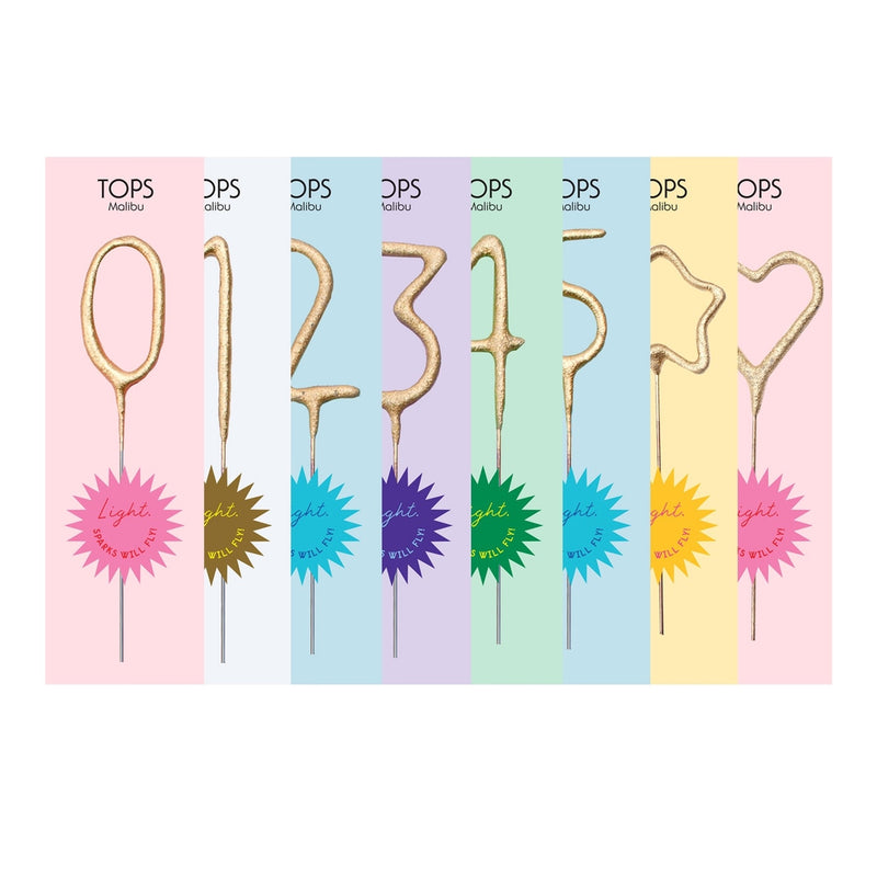 TOP mini sparkler candle numbers -  - Party Supplies - Feliz Modern