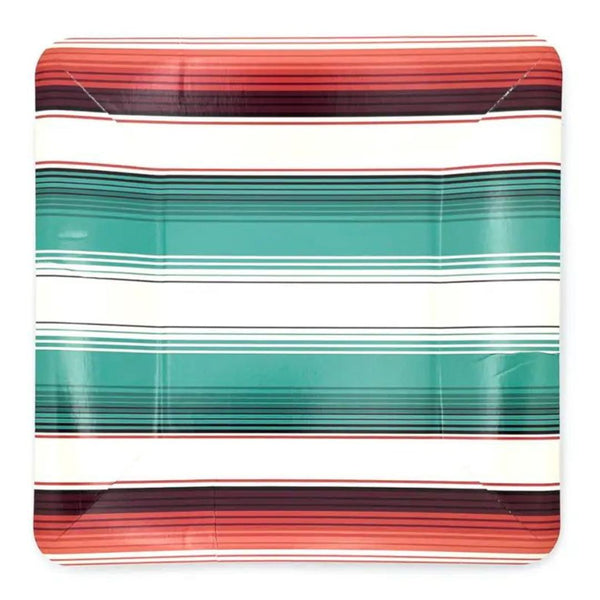 PYWS Desert Stripe Plates - Dessert 7.5" - Party Supplies - Feliz Modern
