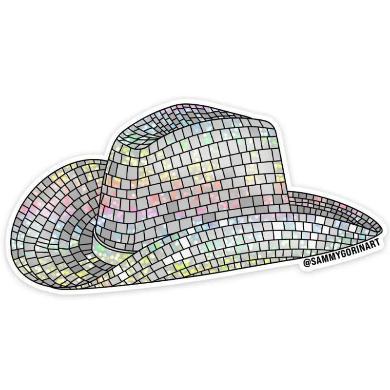 SAGO Disco Cowboy Hat Sticker